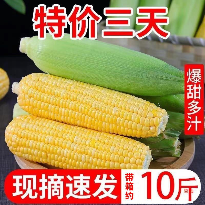 Свежая фруктовая кукуруза, 10кг, мгновенная сладкая кукуруза, овощи