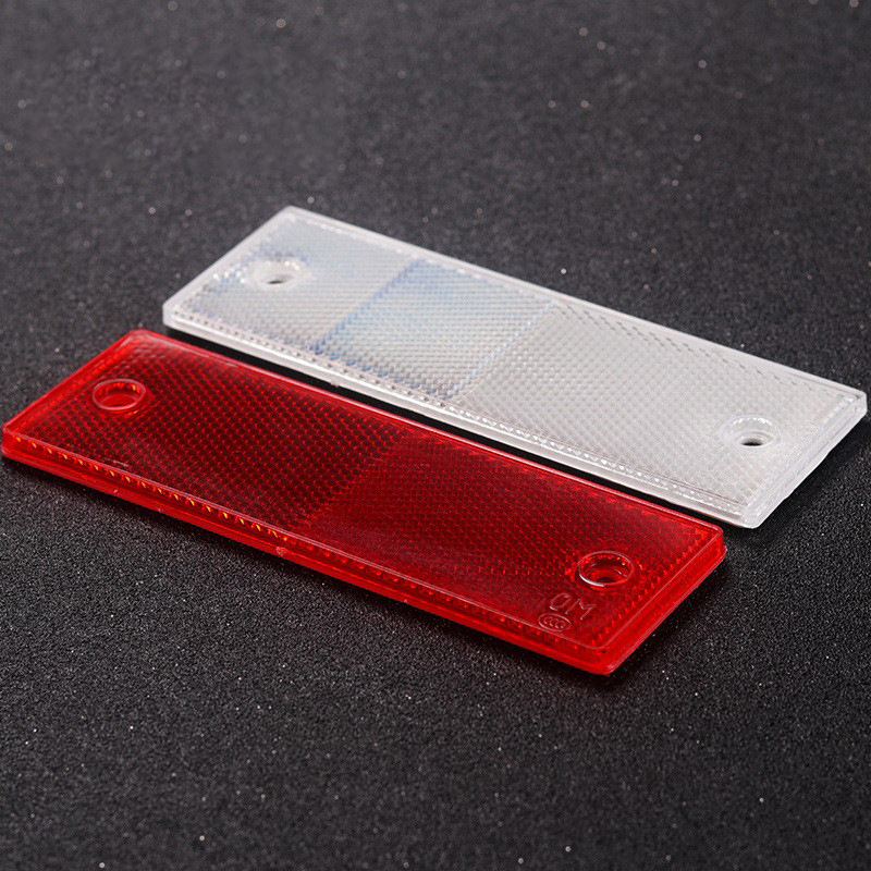 Box Truck Reflector Car Reflector Reflector Plastic Annual Review Warning Sticker Body Red and White Reflective Strip