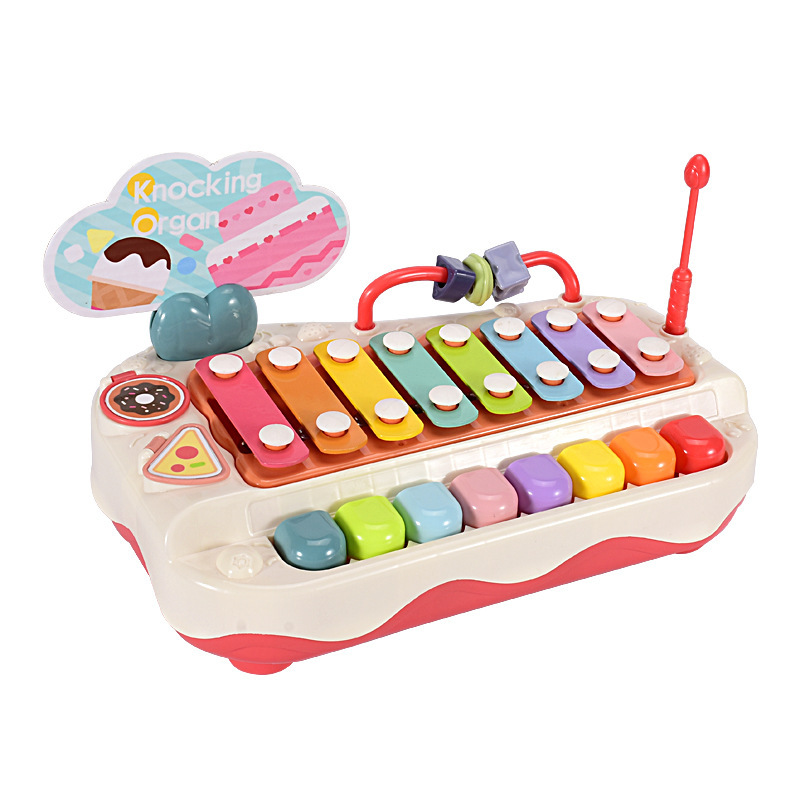 Puzzle eight-tone accordion baby two-in-one piano musical instrument 8-month-old children's musical toy piano gift