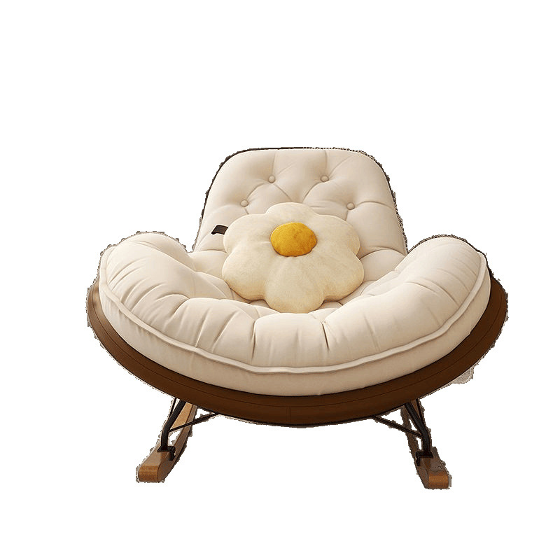 Lazy Sofa Rocking Chair Bedroom Recliner Leisure Adult Living Room Single Balcony Leisure Home Rocking Chair Can Sleep and Lie down