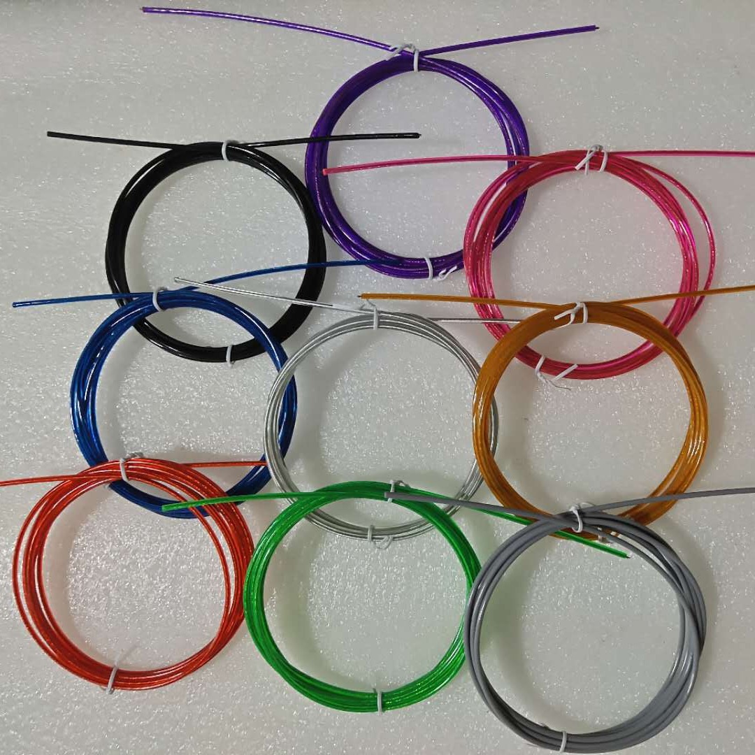 2.5mm Thick Steel Wire Jump Rope Accessory Spare Rope Pvc-Coated Steel Wire Coil Jump Rope Parts 3m Long