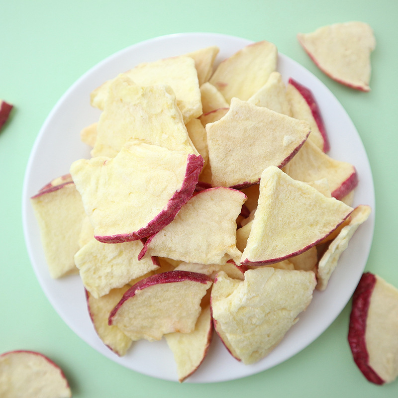 FD freeze-dried apple slices with skin factory bulk wholesale casual snacks freeze-dried fruit apple chips