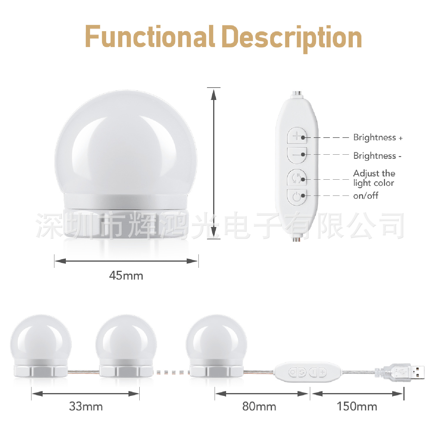 Factory direct on behalf of the computer screen hanging lights LED eye protection lights floor tone atmosphere lights makeup lights