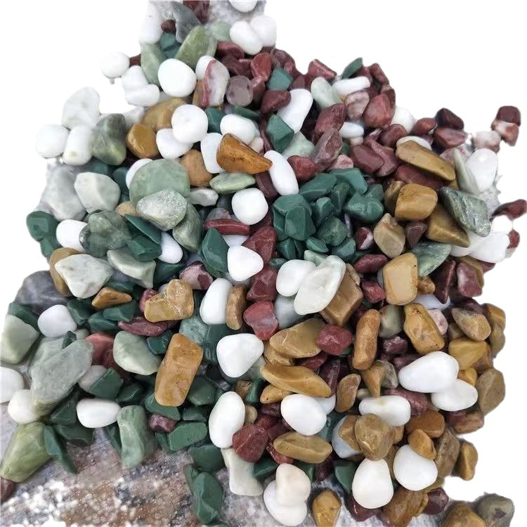 Colorful Washed Rice Stone, Terrazzo, Viscose Stone, Washed Stone Paving, Small Pebbles for Fish Tank Landscaping, Large Quantity Discount
