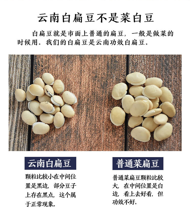 1.0kg Yunnan Old Variety White Kidney Beans for Removing Dampness, New White Kidney Beans from Local Farms