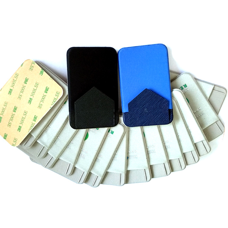 Factory direct mobile phone ID card case elastic Lycra bag mobile phone sticker self-pasting mobile phone case card case