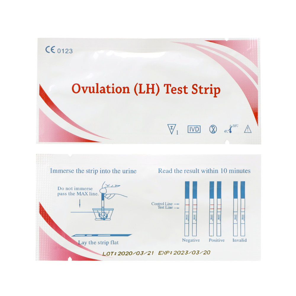 Factory Direct Sales Golden Time High-Precision Early Pregnancy and Ovulation Test Strips Lh Strips 7/Box