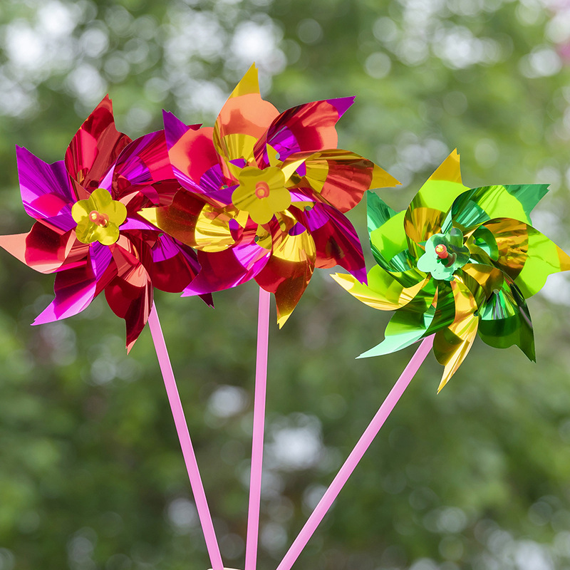 Small windmill children's outdoor activities decoration scenic spot push small gifts kindergarten night market stall hot sale