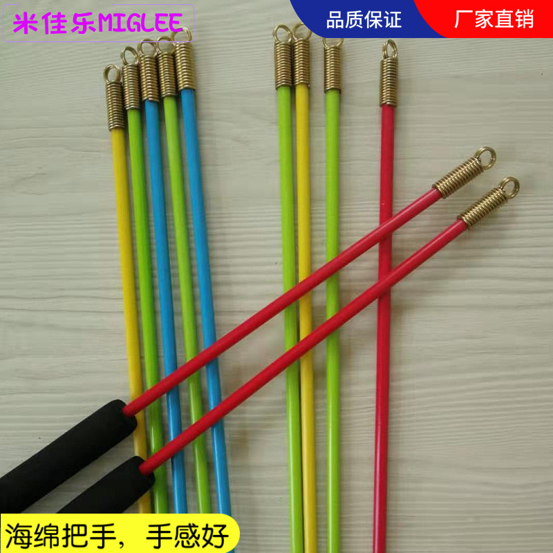 Shake ball foam handle square dance Spring head rod with handle swing arm handle with Spring Head handle Rod
