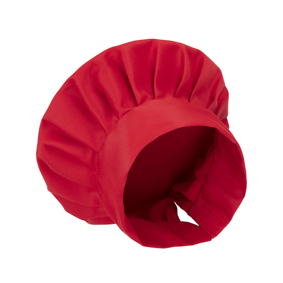 Hotel Kitchen Waiter Work Cap Pleated White Chef Hat Noodles Food Factory Mushroom Cloth Hat for Men and Women