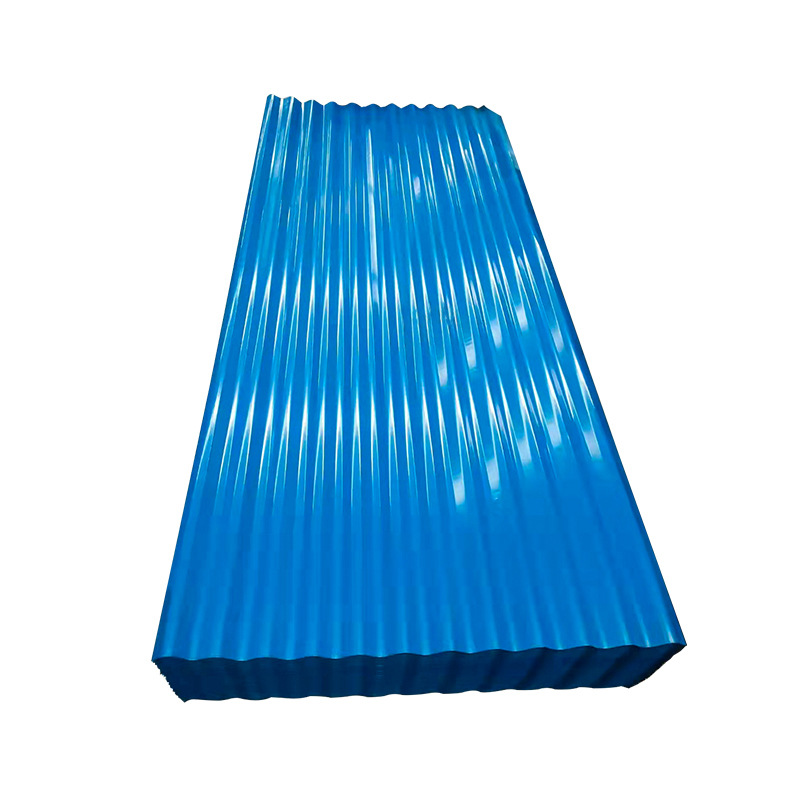 Color steel tile galvanized corrugated board Shandong metal roof waterproof pressure plate color steel wave iron sheet can be coated