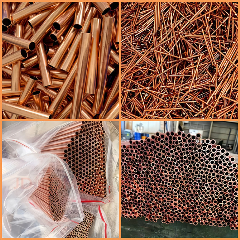 T2 Copper Tube Capillary Thin-Walled Hollow Copper Tube Copper Sleeve Copper Hoop Precision Cutting Punching and Bending