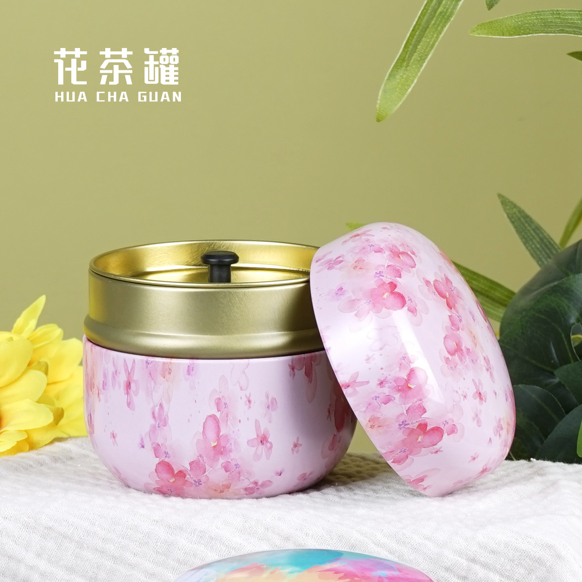 New Japanese Creative Small Tea Cans Tea Packaging Box Sealed Cans Iron Cans Metal Cans Universal Iron Box Spot