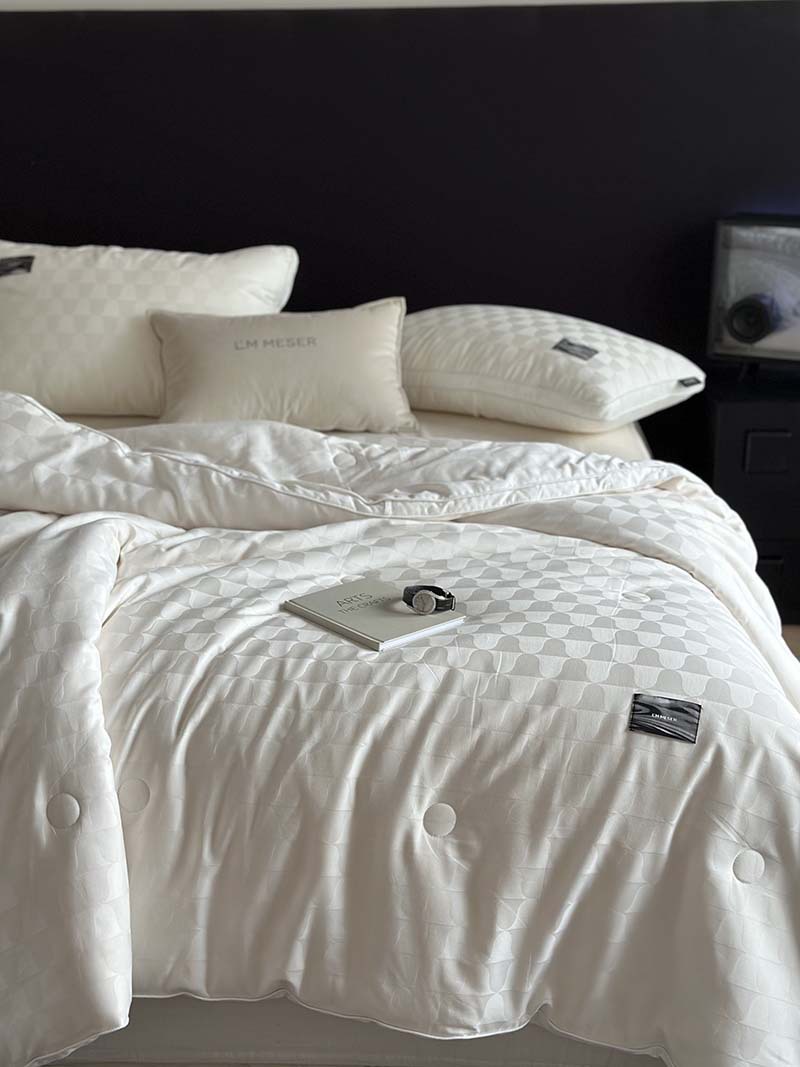 High-end 60 cotton jacquard 51% Li Guanqi antibacterial soybean quilt spring and autumn quilt winter quilt core soft pure cotton quilt