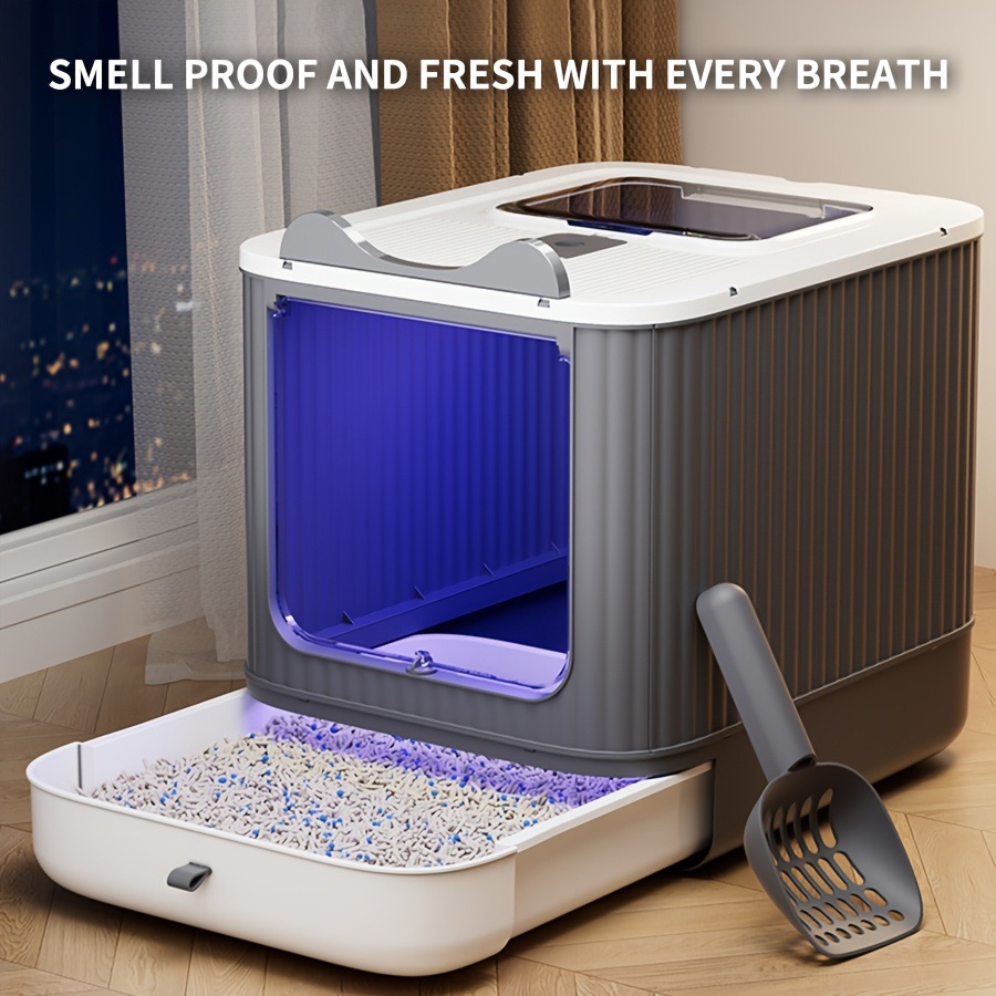 2025 Новый трансграничный дропшиппинг туалет для кошек большой емкости дезодорирующий туалет для кошек трансграничный дропшиппинг