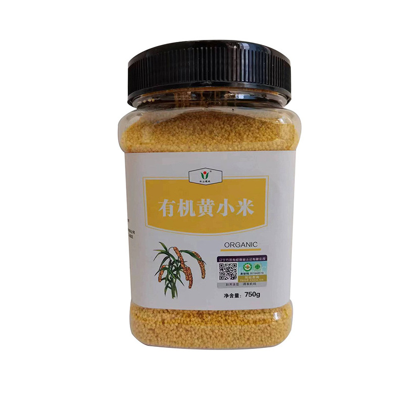 Organic Millet 750g Northeast Yellow Millet New Rice Porridge Source Factory Millet Grains and Grains Wholesale