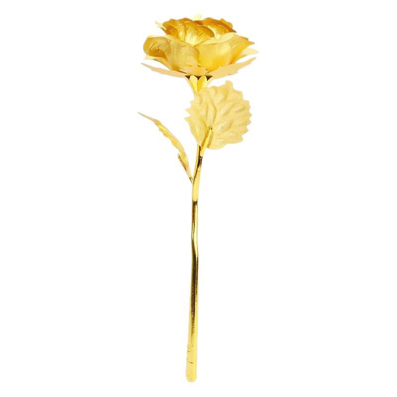 Wholesale 520 Tanabata Valentine's Day gift 24K color gold rose gift box luminous single gold foil gold plated rose