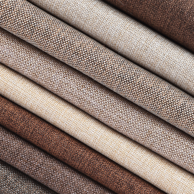 Coarse linen fabric soft bag salt bag handbag fabric wholesale cotton linen pillow cushion car cover fabric linen sofa fabric