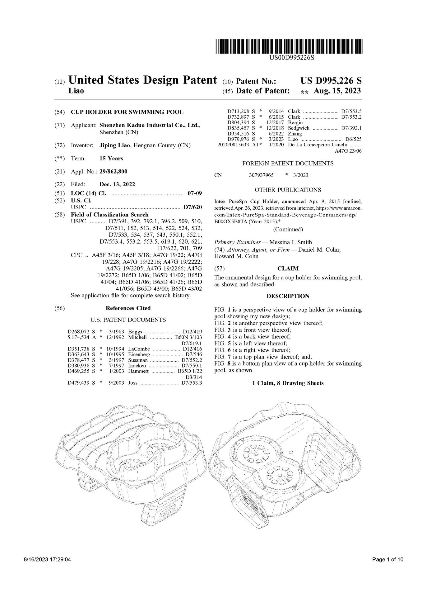 Inflatable Swimming Pool Cup Holder Adjustable Non-Slip Hot Water Bathtub Tray
