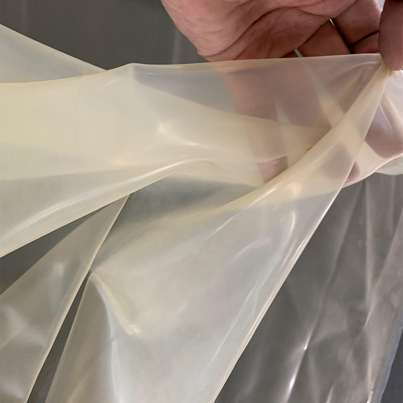 Transparent Latex Sheet 0.4mm Rubber Clothing Fabric 1.2m Wide Natural Latex Cloth Fabric Latex Product Manufacturer