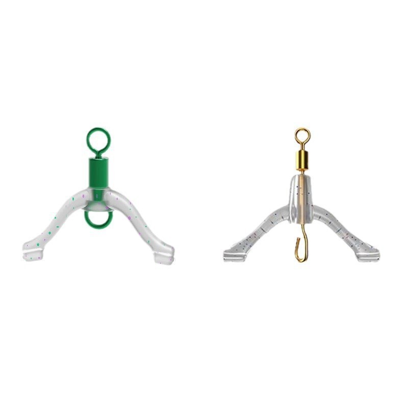 Anti-winding word ring eight-shaped ring sub-wire clamp connector sub-wire bifurcated fishing gear supplies accessories wire device double hook large object