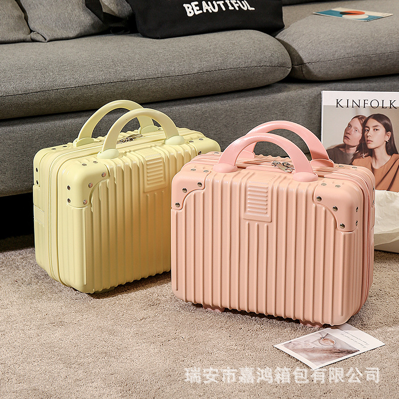 Ручная кладь 14 дюймов, косметическая коробка, праздничный подарок, маленький мини дорожный ящик с паролем, сумка для хранения, оптовая продажа