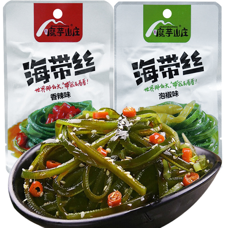 Конжак Вилла водоросли 35 г/пакет острые водоросли закуски маринованные закуски целая коробка 20 пакетов оптом