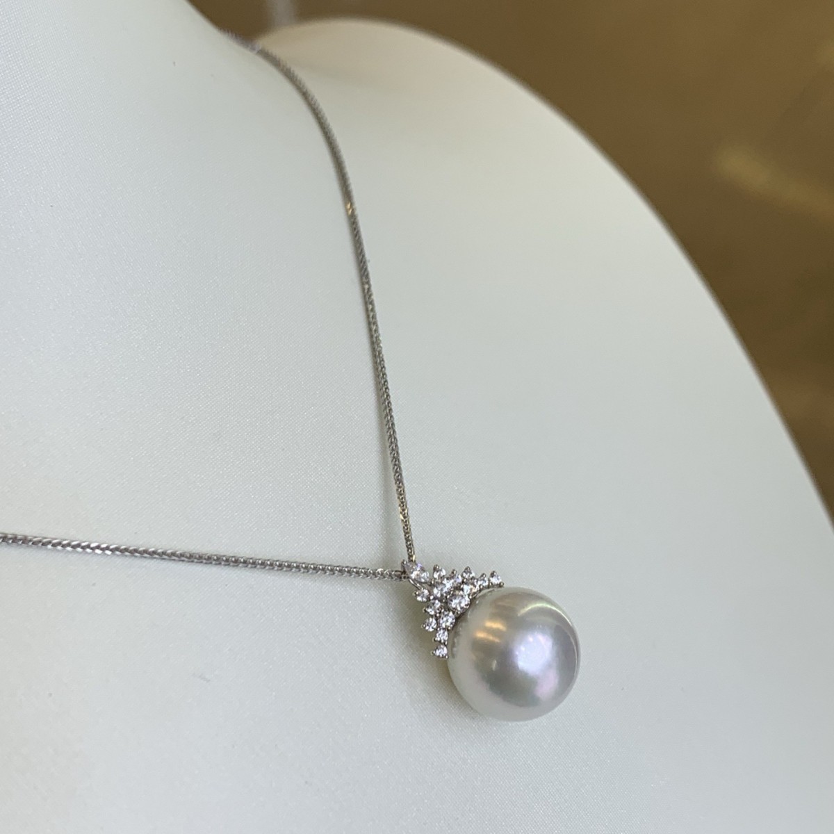 Pt900 аксессуары кулон королевы льда и снега с вкраплением zircon изображение с бусинами 10-11 11-12мм бусины не включены