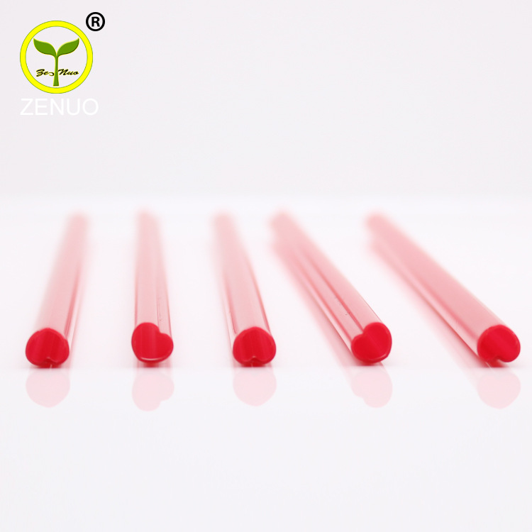 Summer new 11006PP creative love straw Valentine's Day straw manufacturers supply Love mouth straight straw