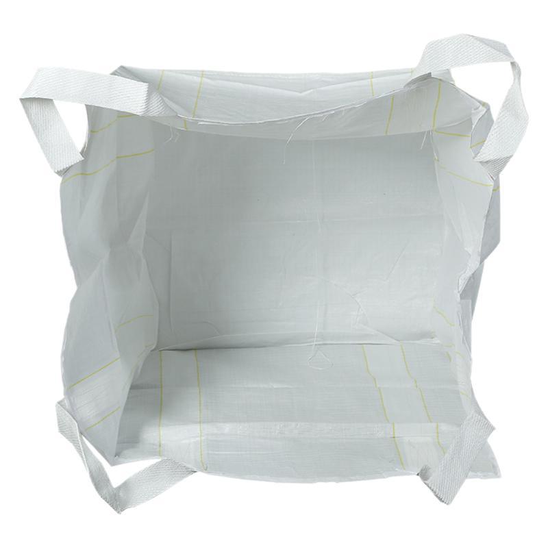 Guangdong Direct Selling New Ton Bags Large Opening Flat Bottom Large in stock Container Space Bags Soil and Sand Ton Bags