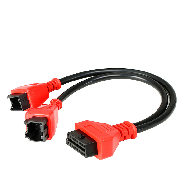 Obd Cable Adapter Cable Daotong Obd2 Straight Female to 12P+8P Connecting Cable Car Diagnostic Connector