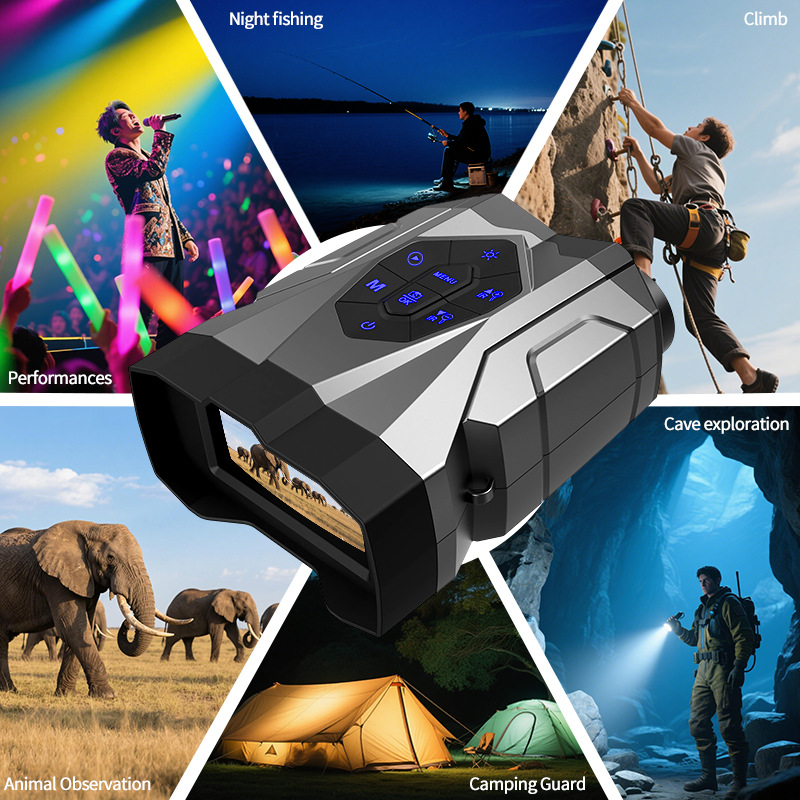 Outdoor 4K 16X Zoom Popular Infrared High-Definition Photo and Video Bird-Watching Binoculars Cross-Border Telescope Night Vision Device