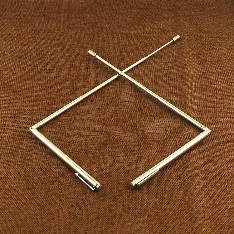 Wholesale Yanggong dragon ruler stainless steel pure copper retractable antenna dragon point magnetic field feng shui energy detection rod