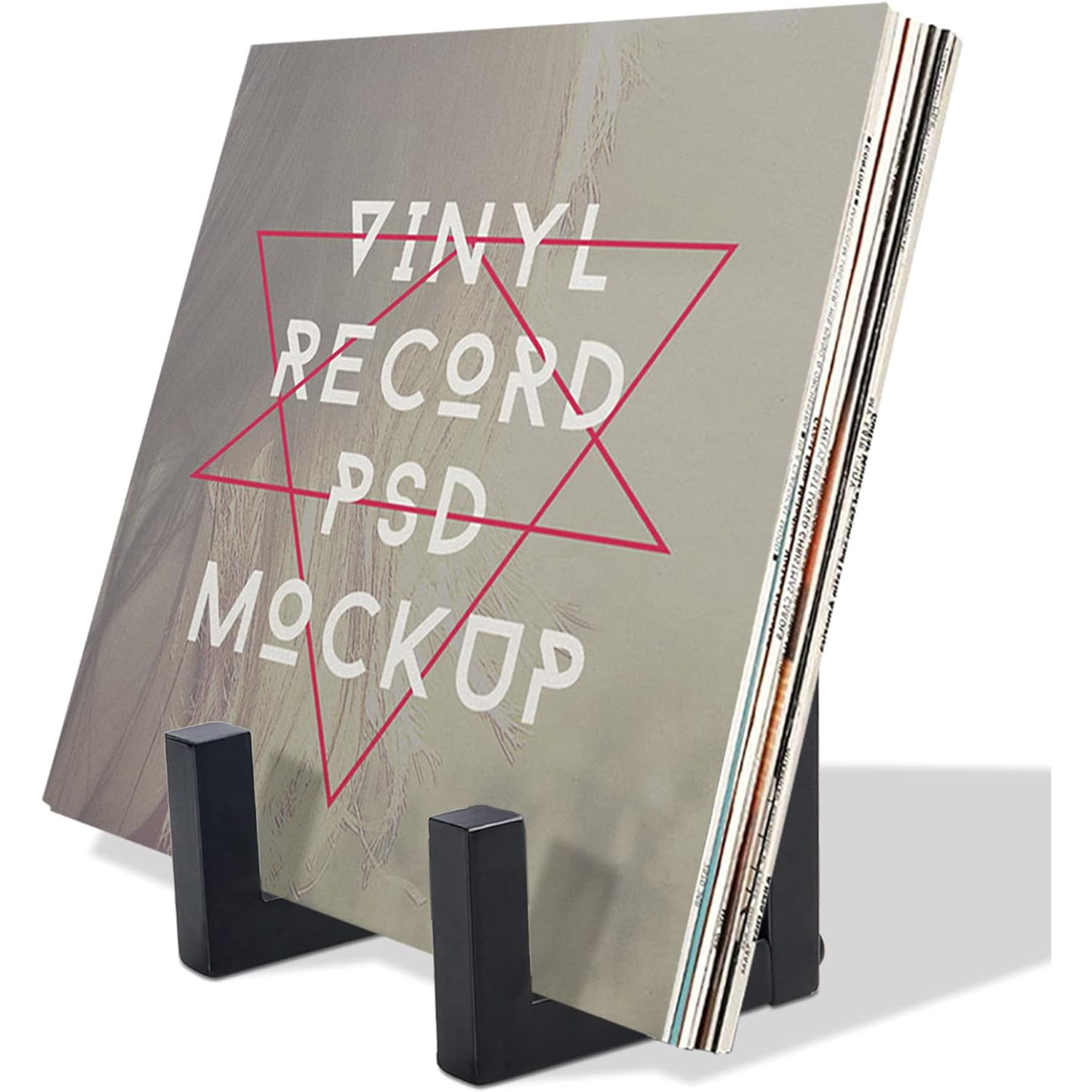 Metal Record Rack Vinyl Record Storage Rack Home Living Room Album CD Display Rack Iron Disc Stand