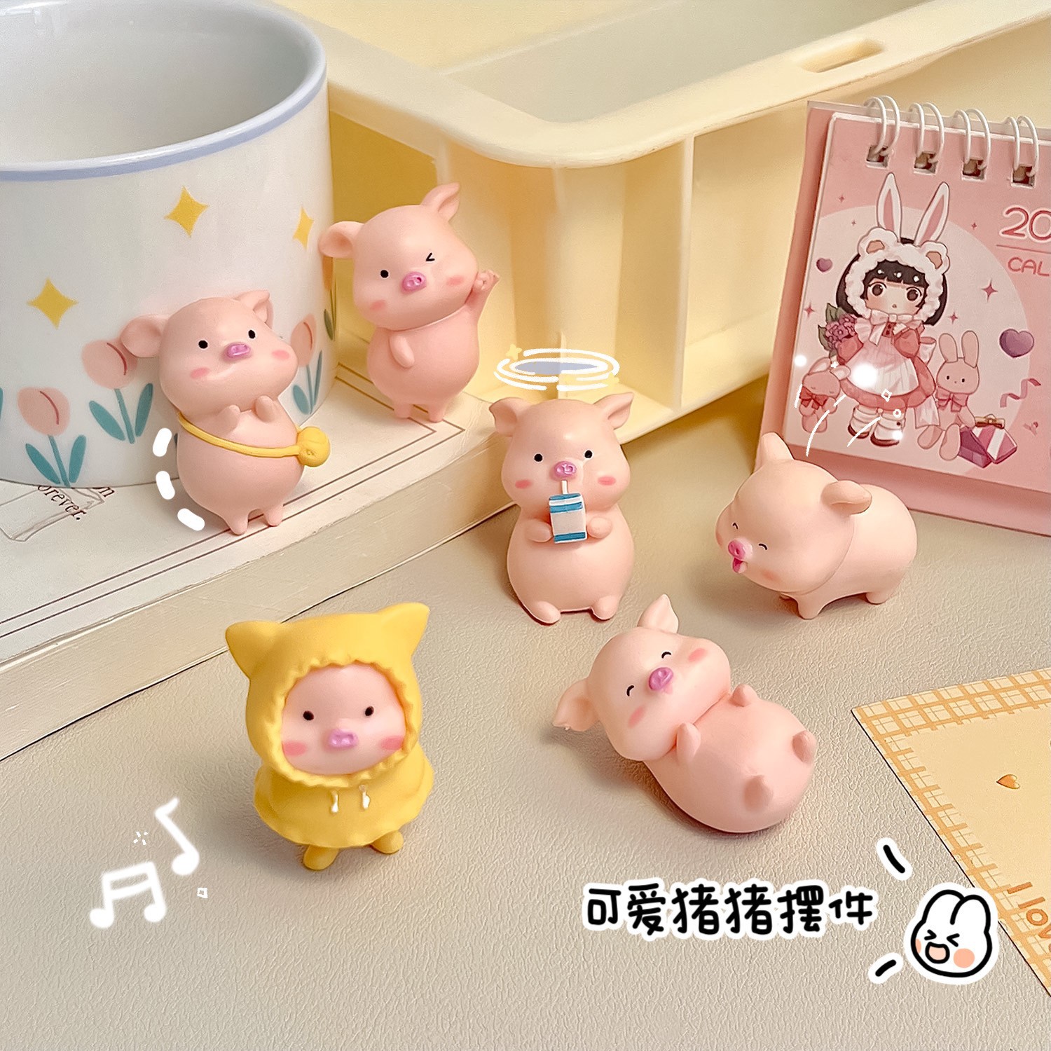 Мини свинка милые украшения для компьютера