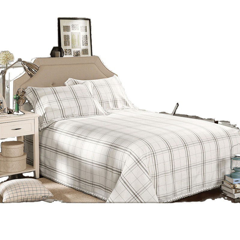 Pure Natural Linen Mat Three-Piece Set Single Double-Sided Folding Linen Mat Double Baby Non-Ice Silk Mat