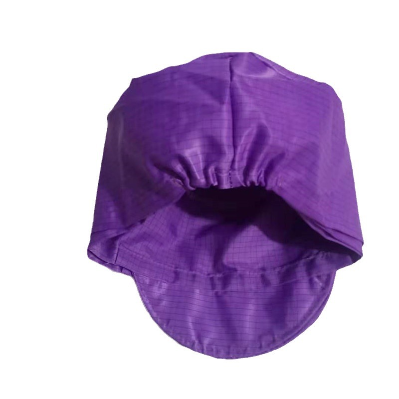 Anti-Static Mesh Cap Purple White Blue Mesh Cap Static Cap Dust-Free Cap