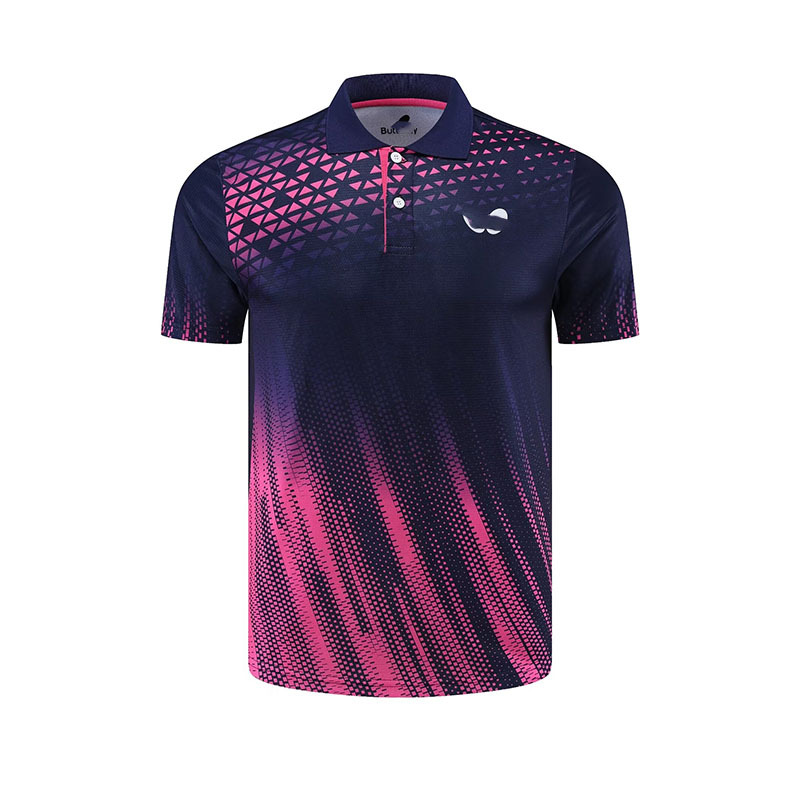 Summer and autumn table tennis clothing men's and women's short-sleeved sportswear quick-drying breathable children's jersey team uniform competition suit printing