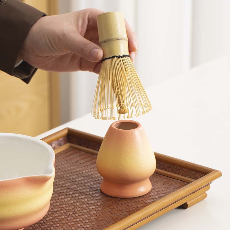 Cross-border Japanese-style Matcha Tea Set suit Matcha Bowl with Mouth Tea