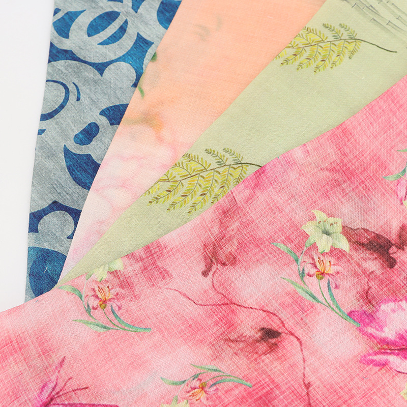 105-110g Ramie Han Dynasty Dress Fabric Skin-Friendly Design Accessible Luxury Retro National Style Two-Color Ramie Fabric