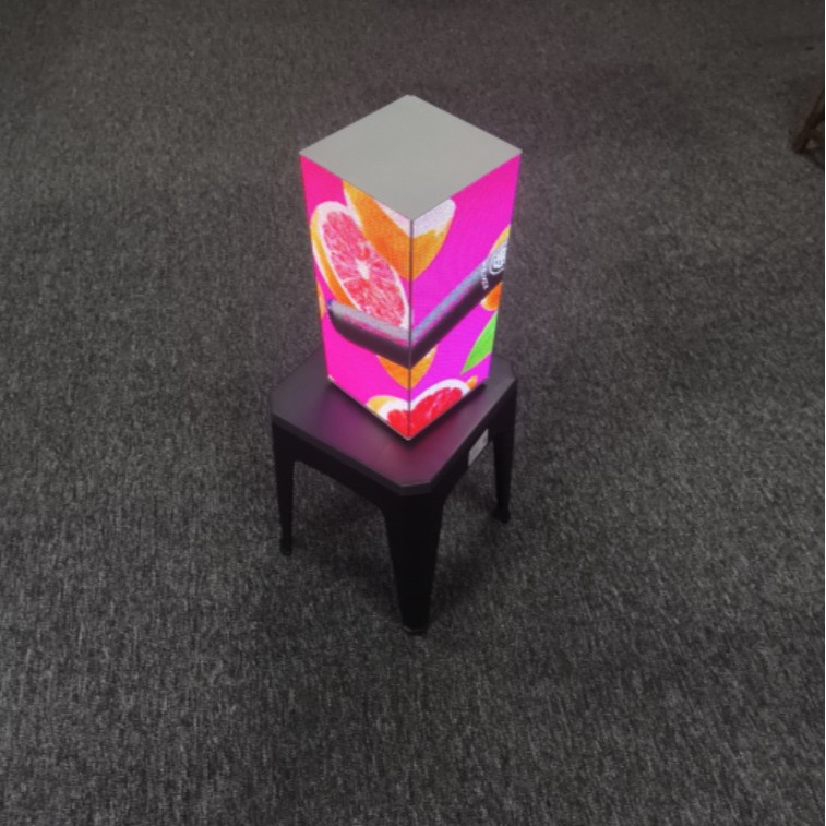 4-Sided Led Cube Supports Changing Content on Mobile Phones, Computers, Tablets, and USB Drives, with Long-Lasting High-Definition Use