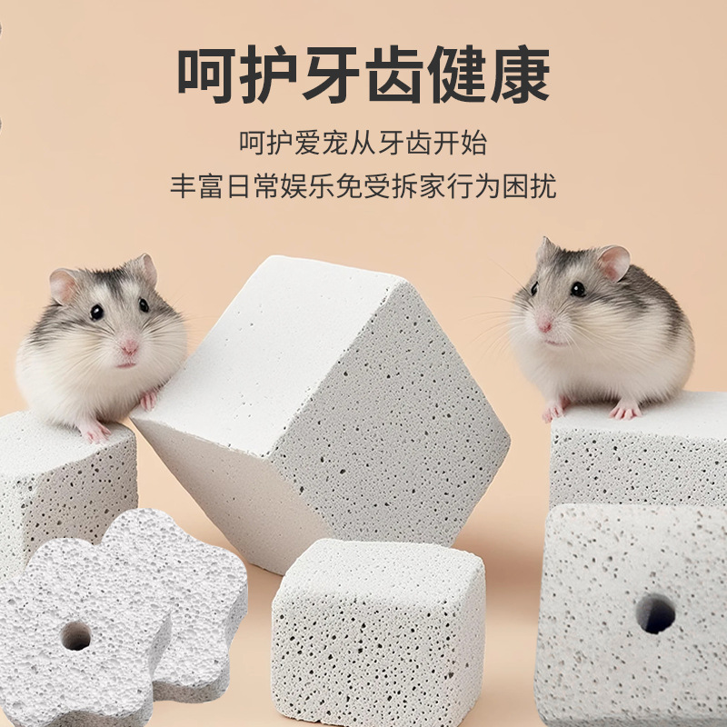Hamster Molar Stone Hamster Volcanic Rock Molar Stone Dragon Cat Rabbit Dutch Pig Parrot Pet Special Molar Supplies