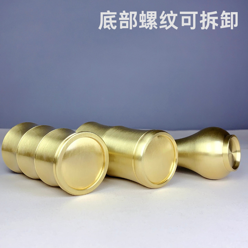 Incense bottle incense Cup tool storage bottle incense bottle bamboo bottle incense Cup brass tea set bottle office tea room Pen Holder