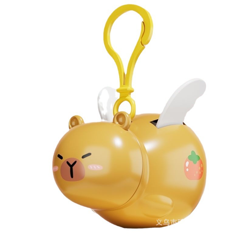 Douyin's Same Style String Flying Capybara Toy Wings Flying Bag Pendant Cute Pull String Piggy Educational Gift