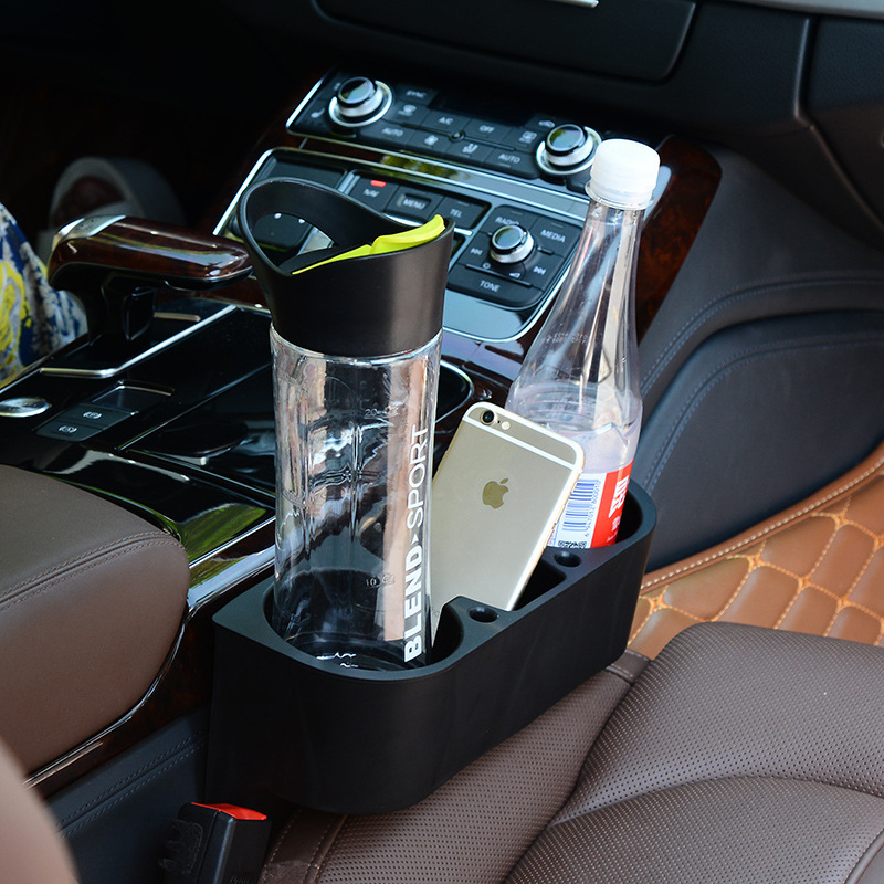 Car cup holder co-pilot storage rack mobile phone holder storage box car gap water Cup drink holder convenient installation