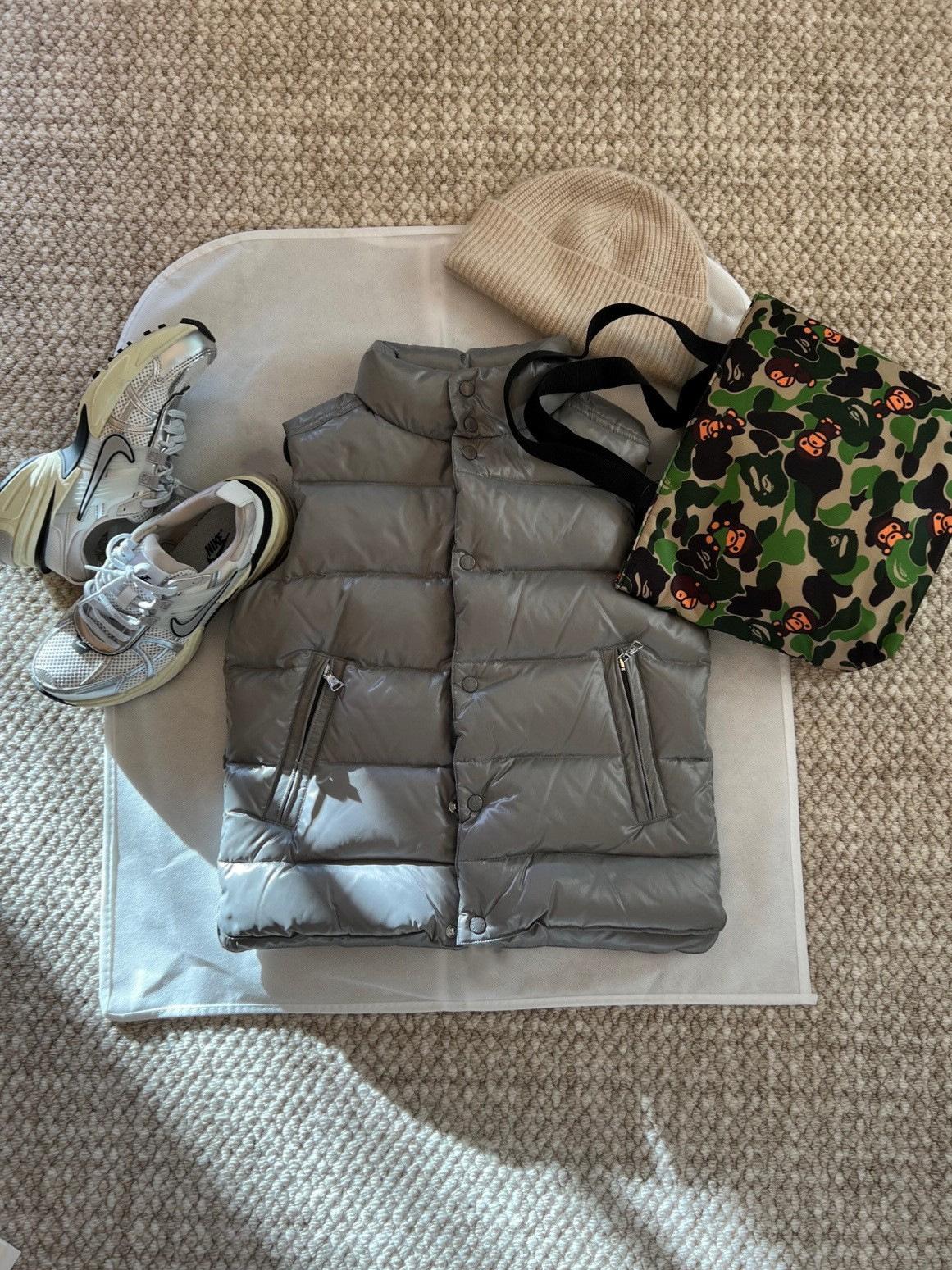 in stock 2025 Fall/Winter New M Home Thickened 90 White Goose Down Vest for Boys and Girls Parent-Child Vest Back