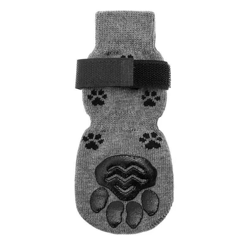 Cross-border best selling pet indoor cotton socks 4 packed with breathable non-slip anti-drop mute large and medium-sized dog golden retriever foot cover