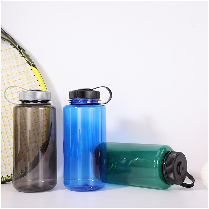 Cross-Border New Space Cup 32oz Plastic Water Cup with Good Looks and Fall-Resistant Outdoor Sports Water Bottle with Large Mouth Cup with Logo Printed