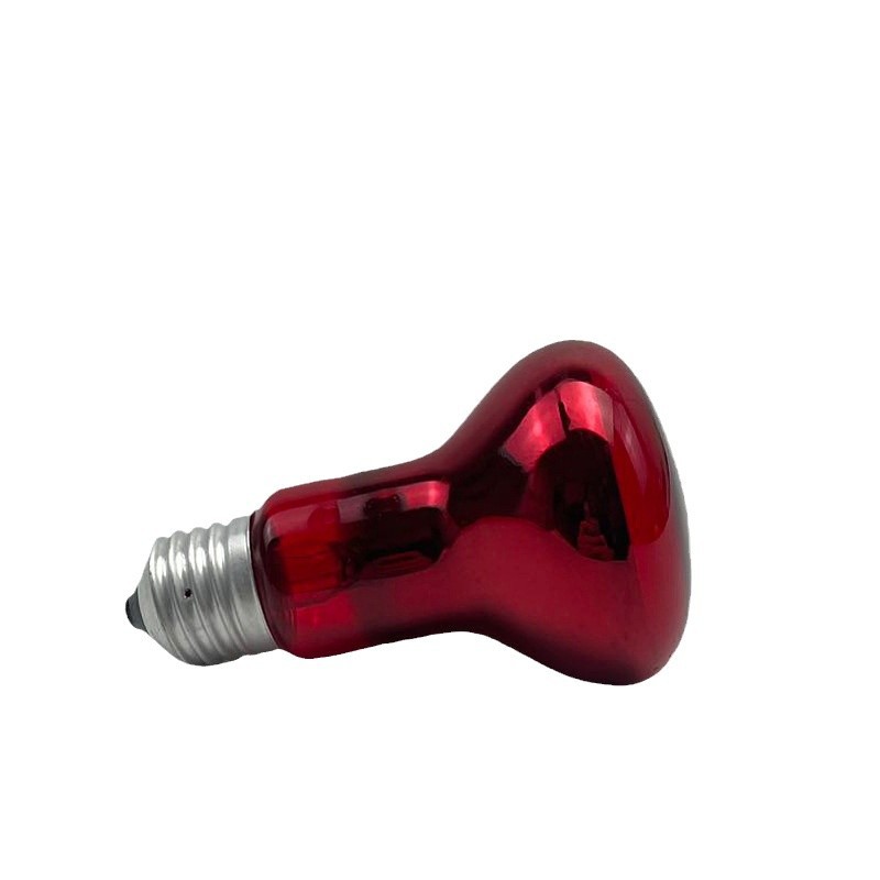 R63 60W Infrared Light Bulb Baking Light Bulb Hatching Animal Heating Human Space Capsule Physiotherapy Bulb