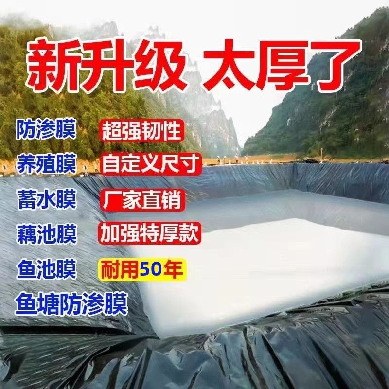 Thickened Good Quality Fish Pond Membrane, Anti-Seepage Membrane, Thickened Fish Pond Tarpaulin, Reservoir Slope Protection, Durable Septic Tank